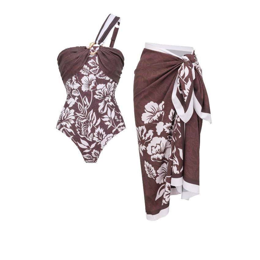 [Copy]Mocha Shell Swirl Swimsuit Set(s)