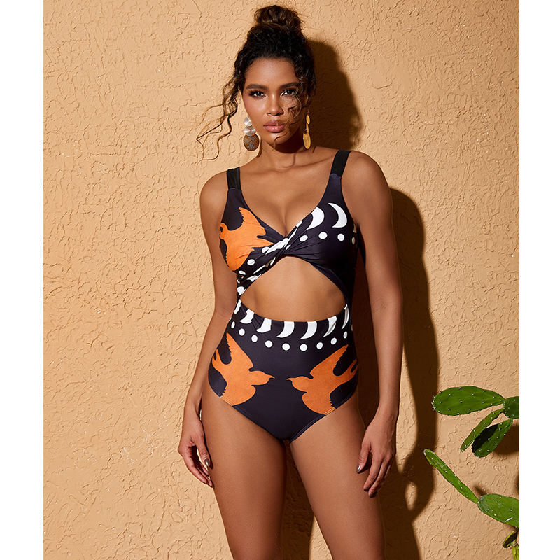 One Shoulder High Waist Bikini Swimsuit and Pants or Skirt Flaxmaker