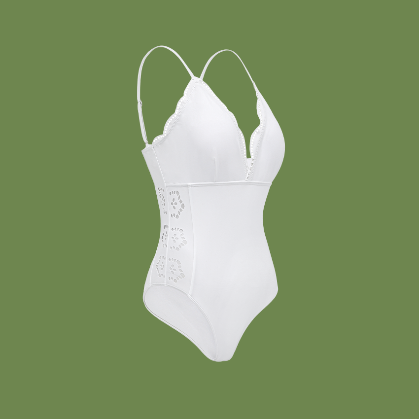 V Neck Cutout Swimsuit Set(s)