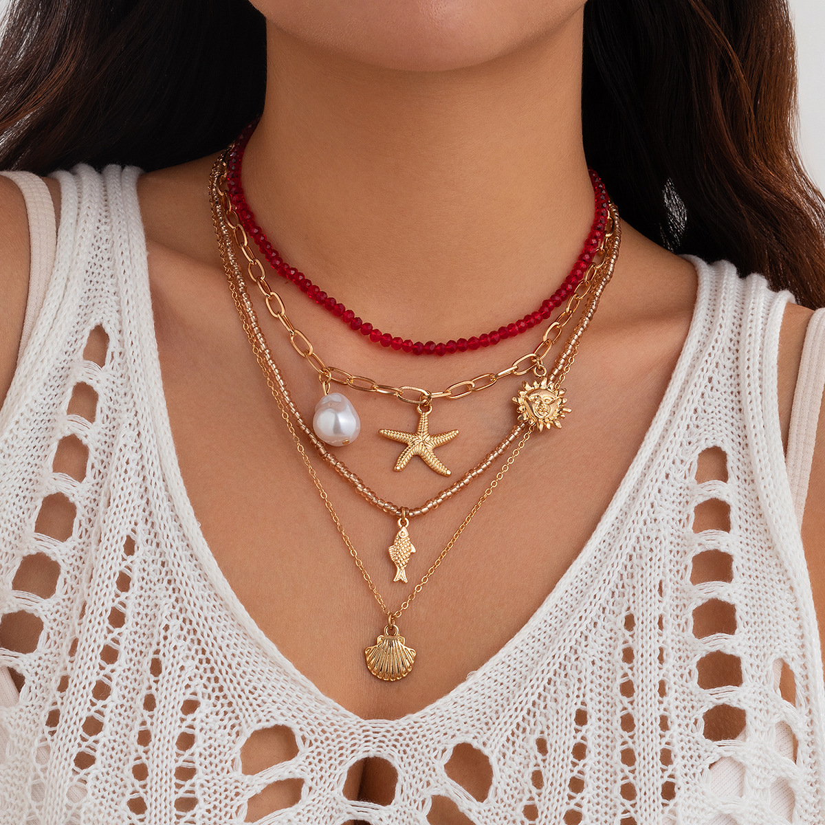 Multi-layered Shell Necklace