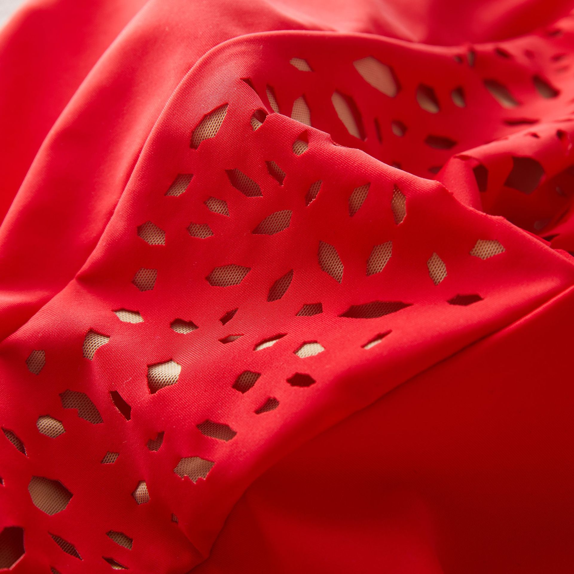 Cutout Red One Piece Swimsuit