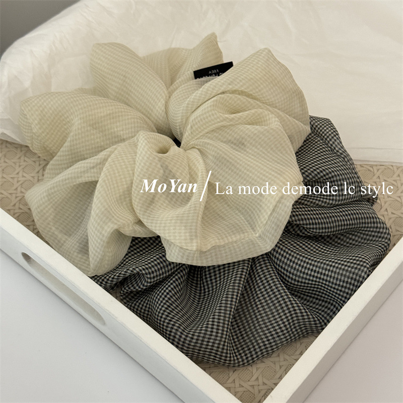 Minimalist Vintage French-Style Hair Scrunchie