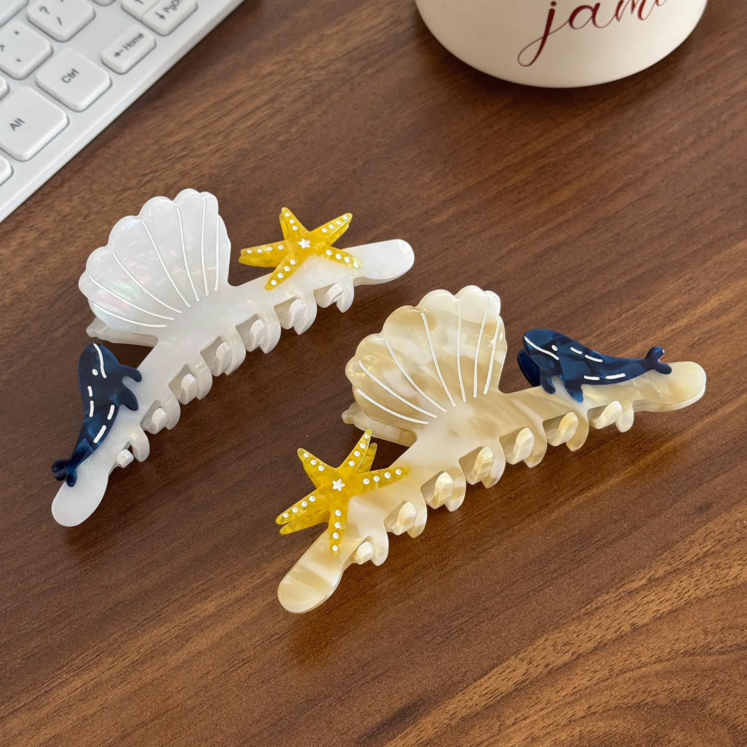 starfish hair clip