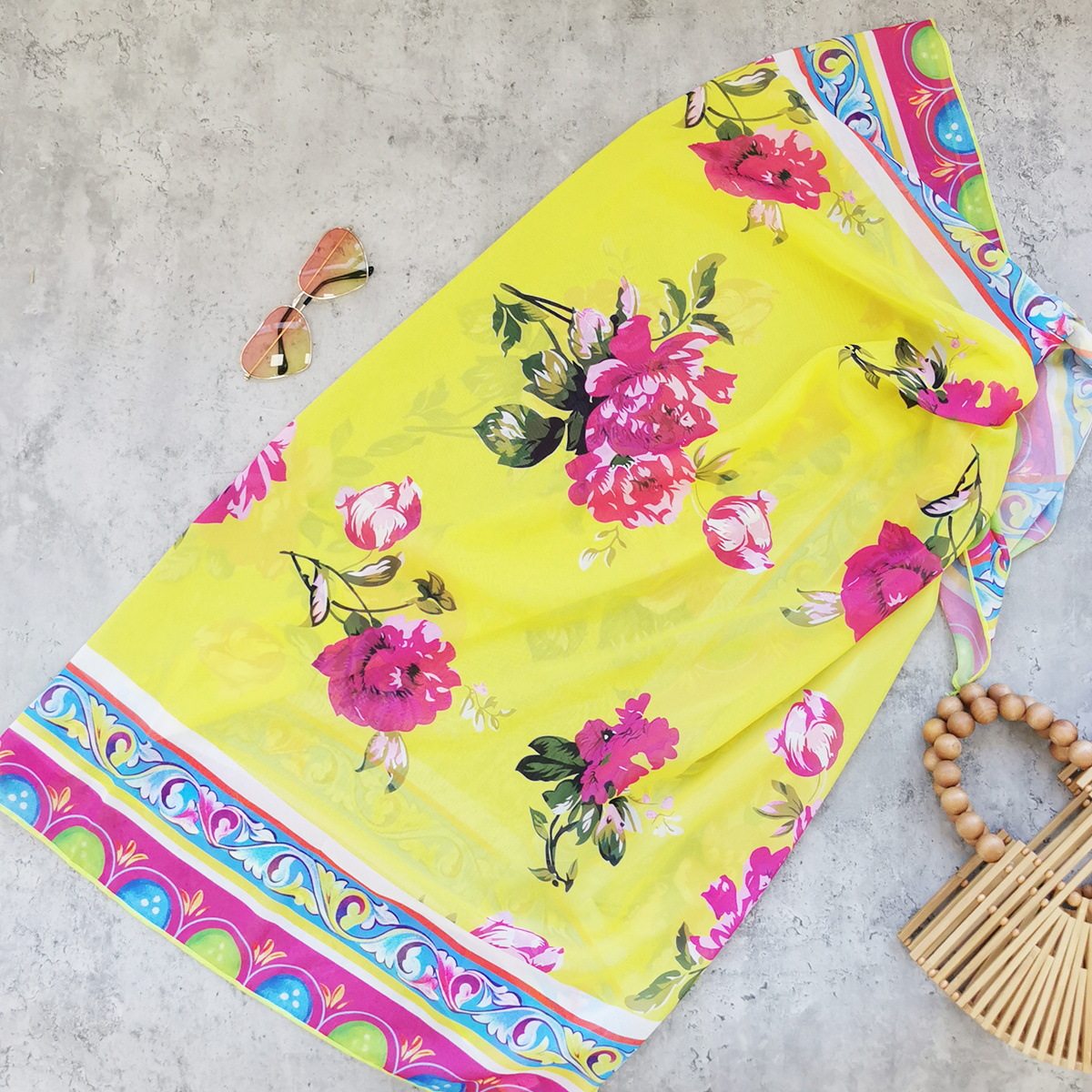 抹胸一体式套穿硬包连体泳衣女式2025新款复古印花速卖通swimsuit