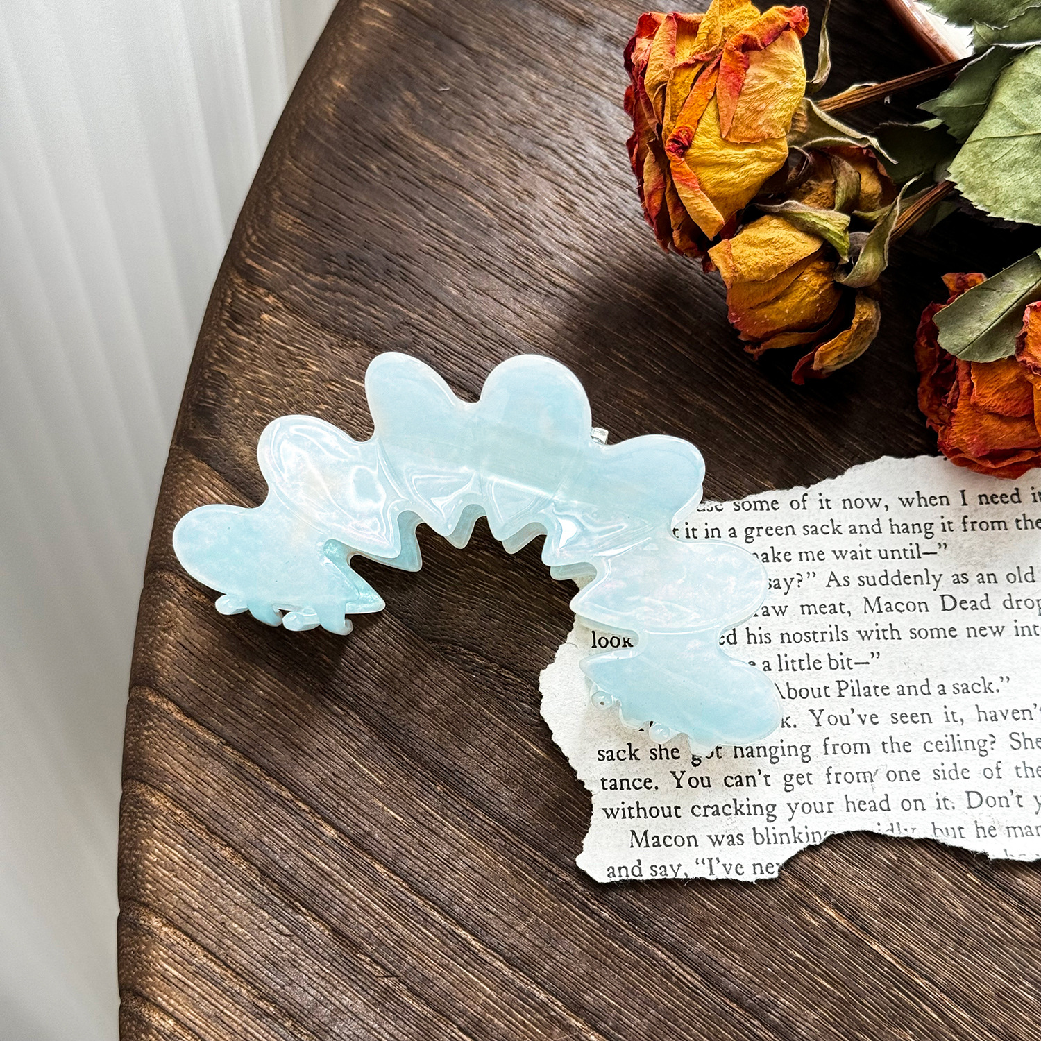 Odd-shaped hair clip