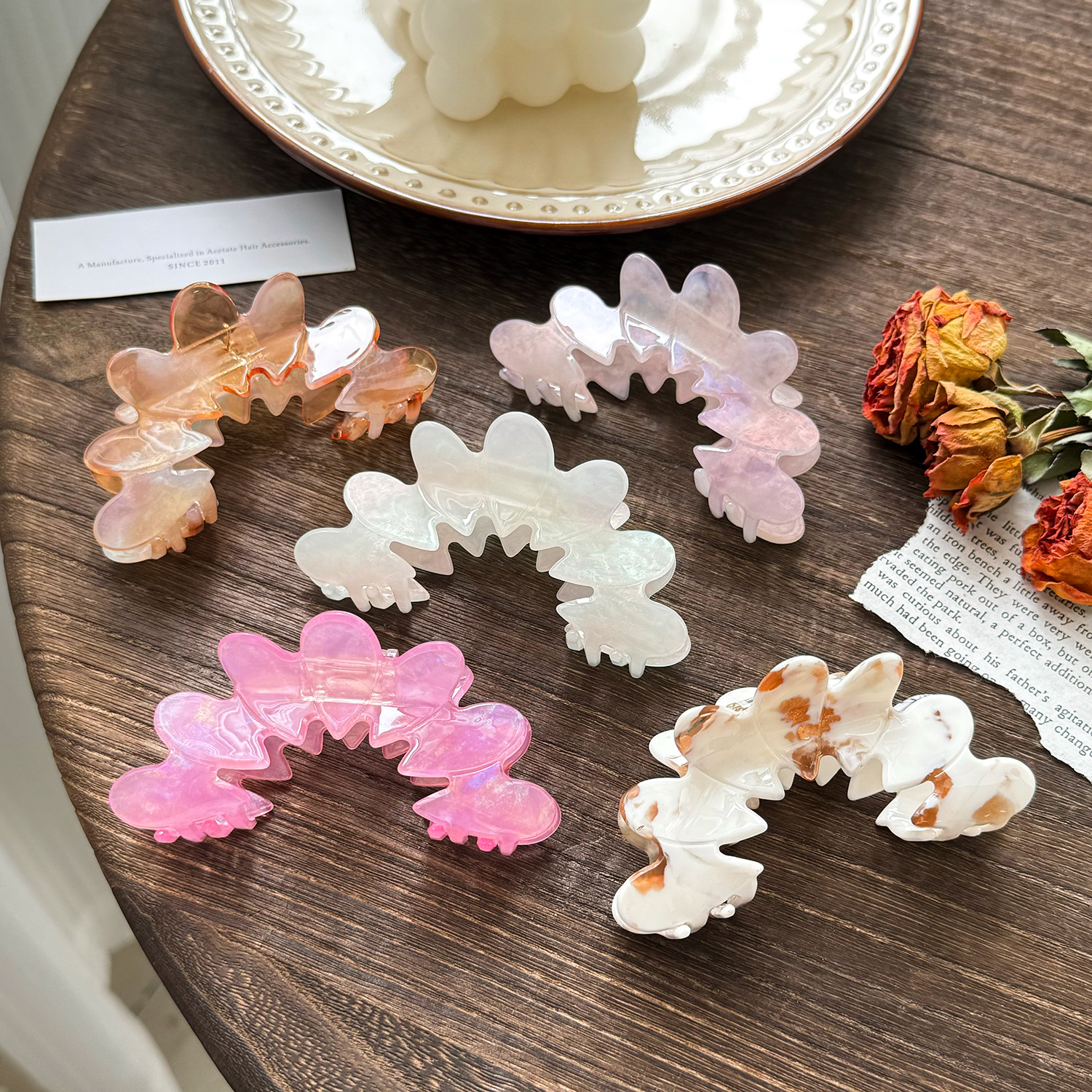 Odd-shaped hair clip