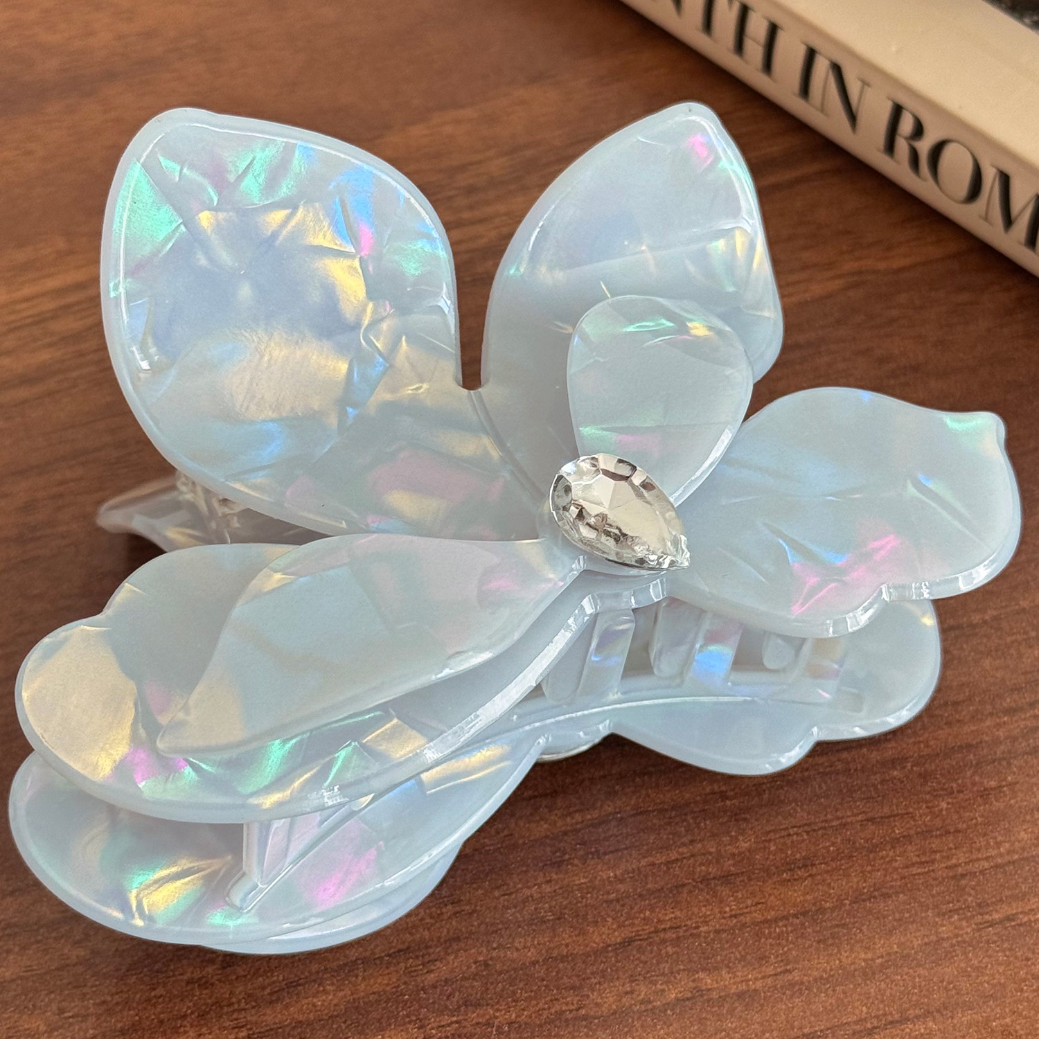 Plum blossom hair clip