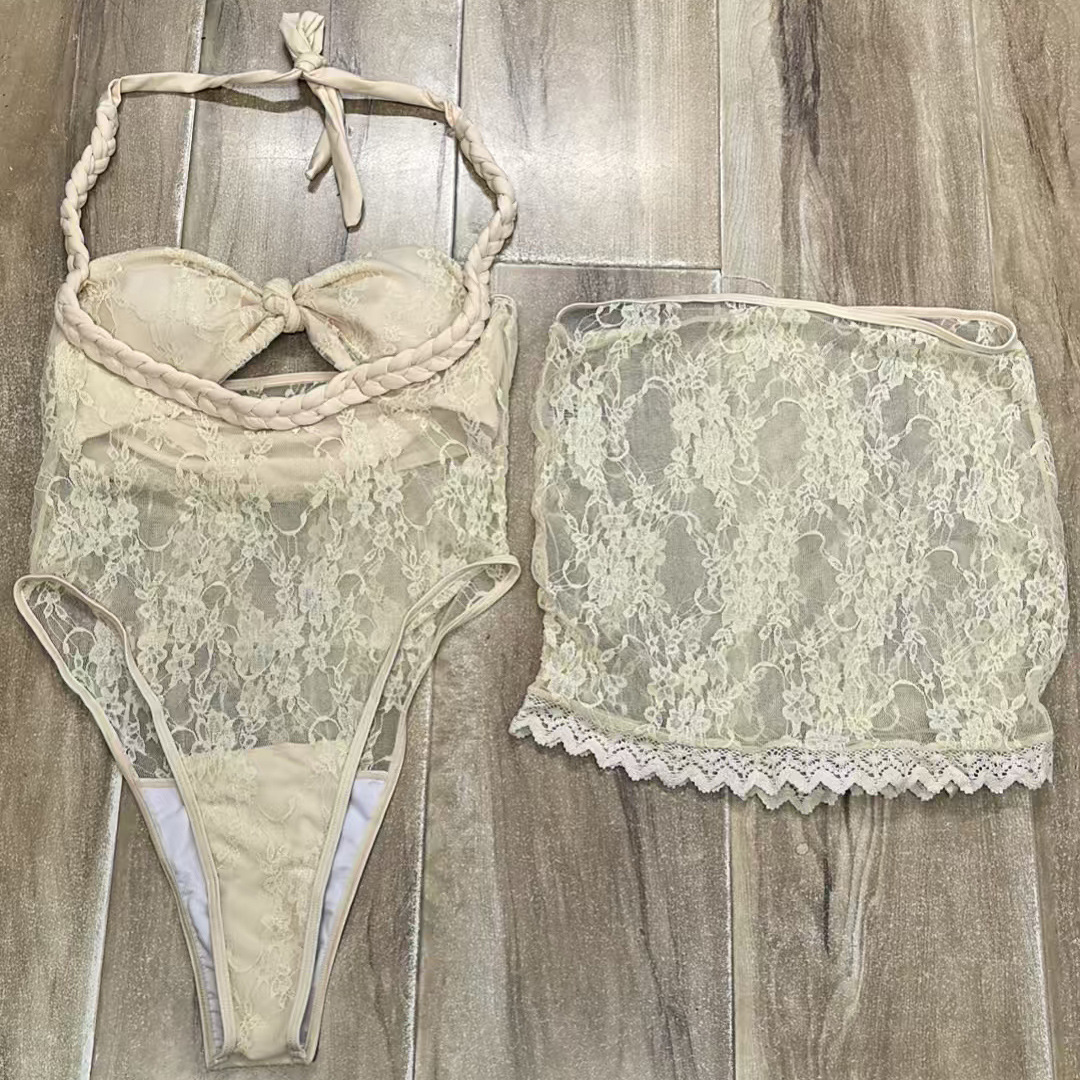 Lace Sexy Bandeau Swimsuit Set(s)