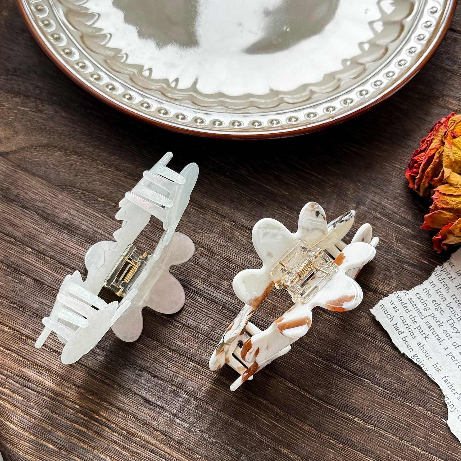 Odd-shaped hair clip