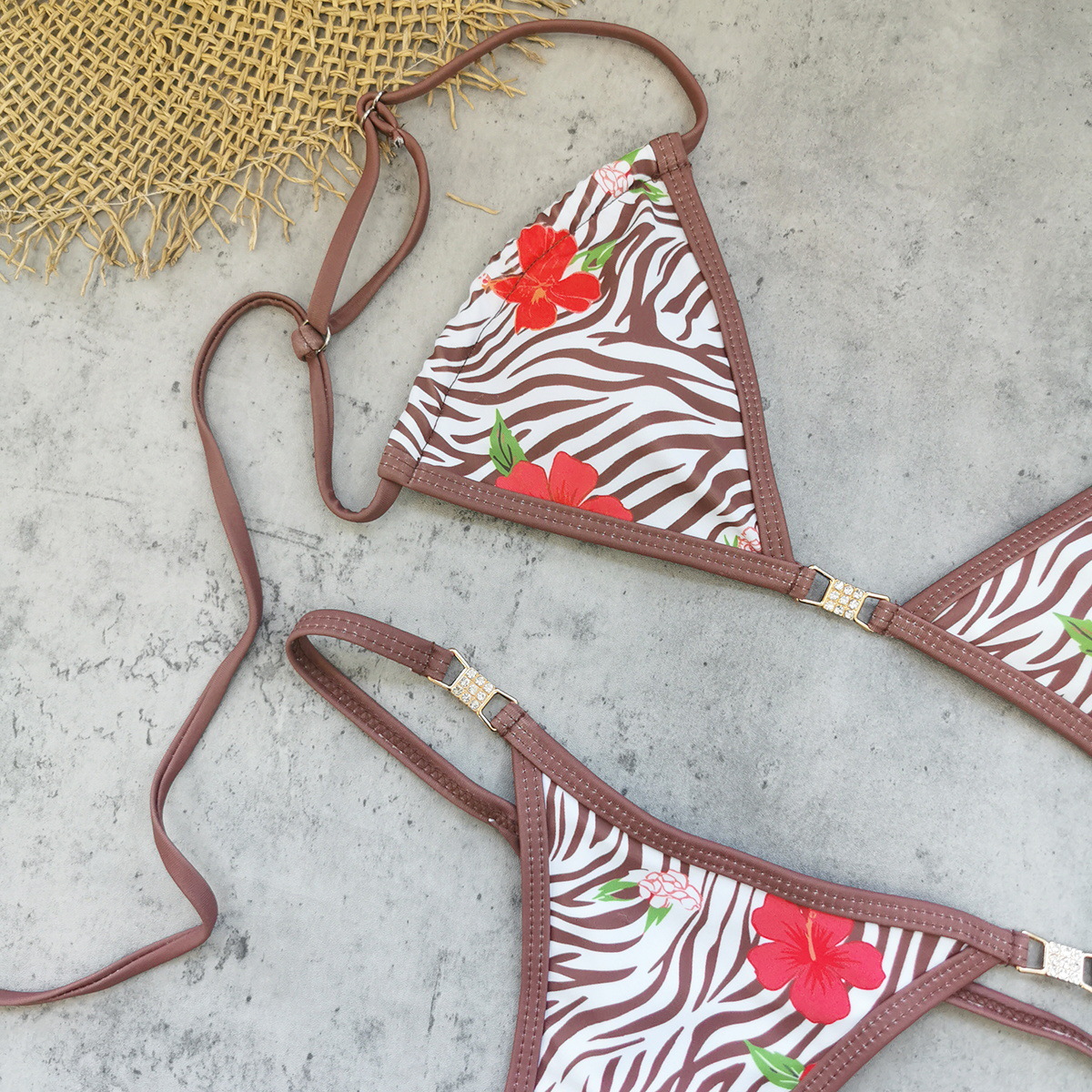 Sexy Solid Color Bikini
