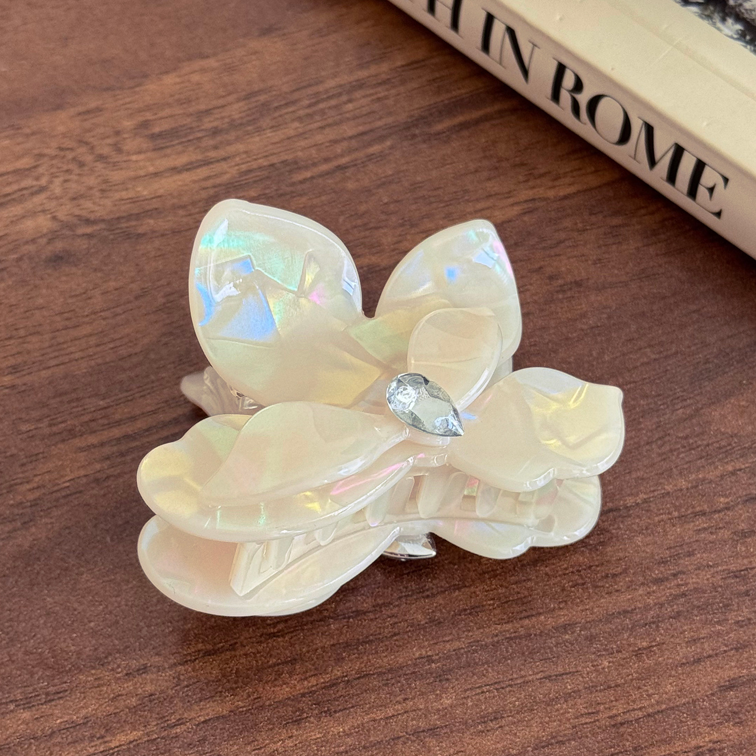 Plum blossom hair clip