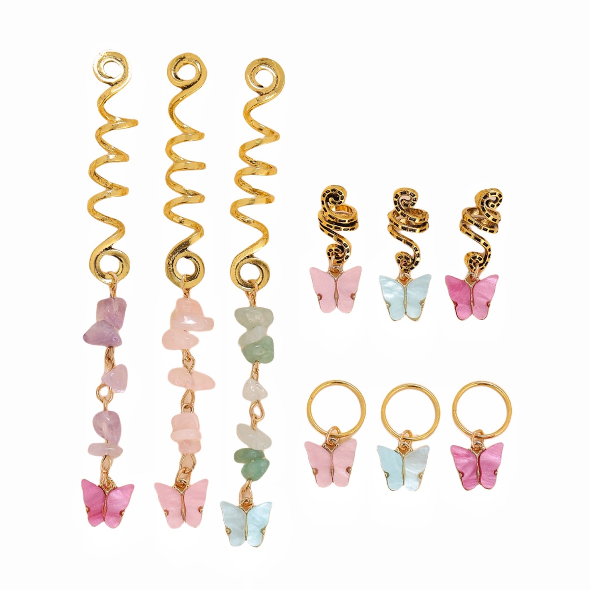 Resin Butterfly Pendant Hair Accessory