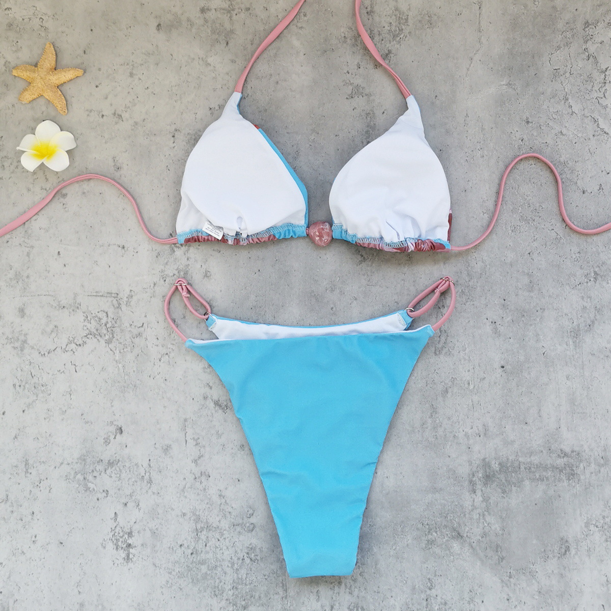Sexy Blossom Print Swimsuit Set(s)