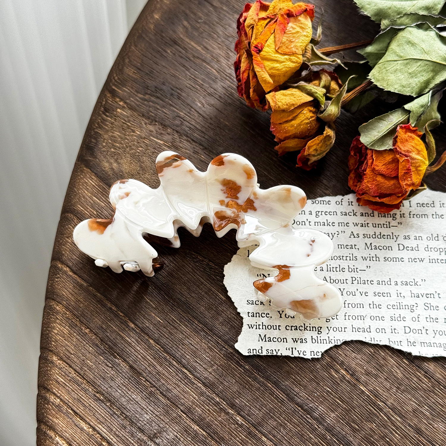 Odd-shaped hair clip