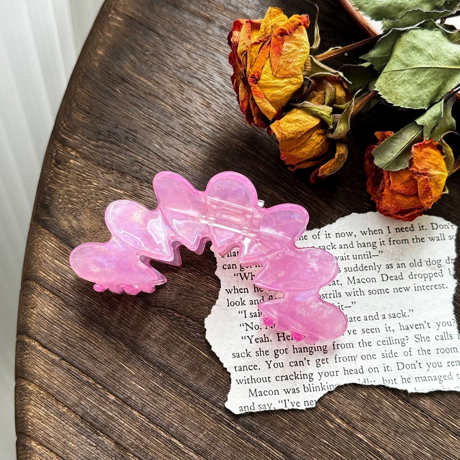 Odd-shaped hair clip