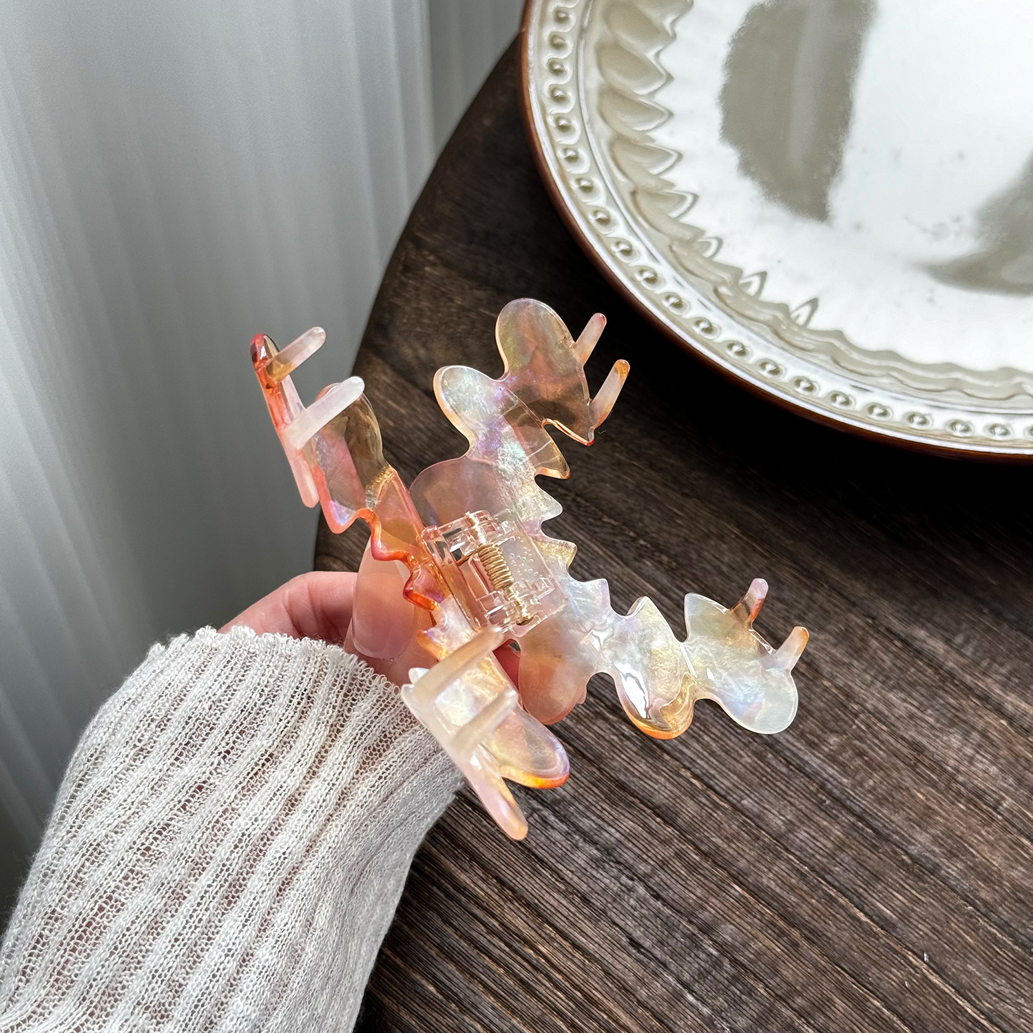 Odd-shaped hair clip