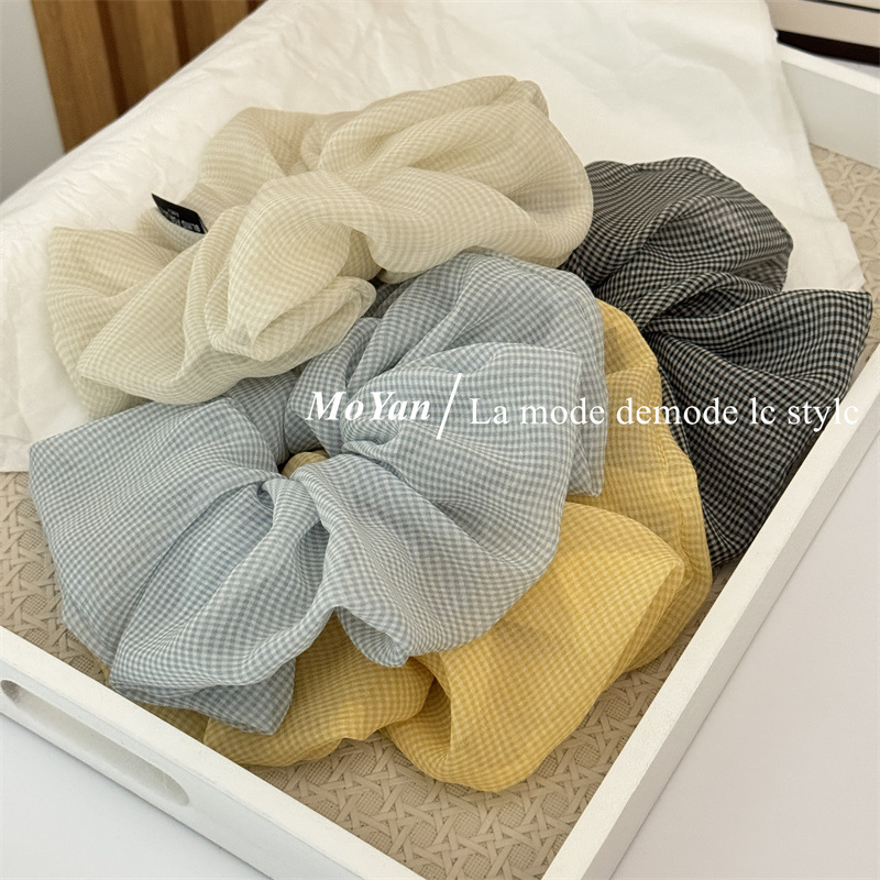 Minimalist Vintage French-Style Hair Scrunchie