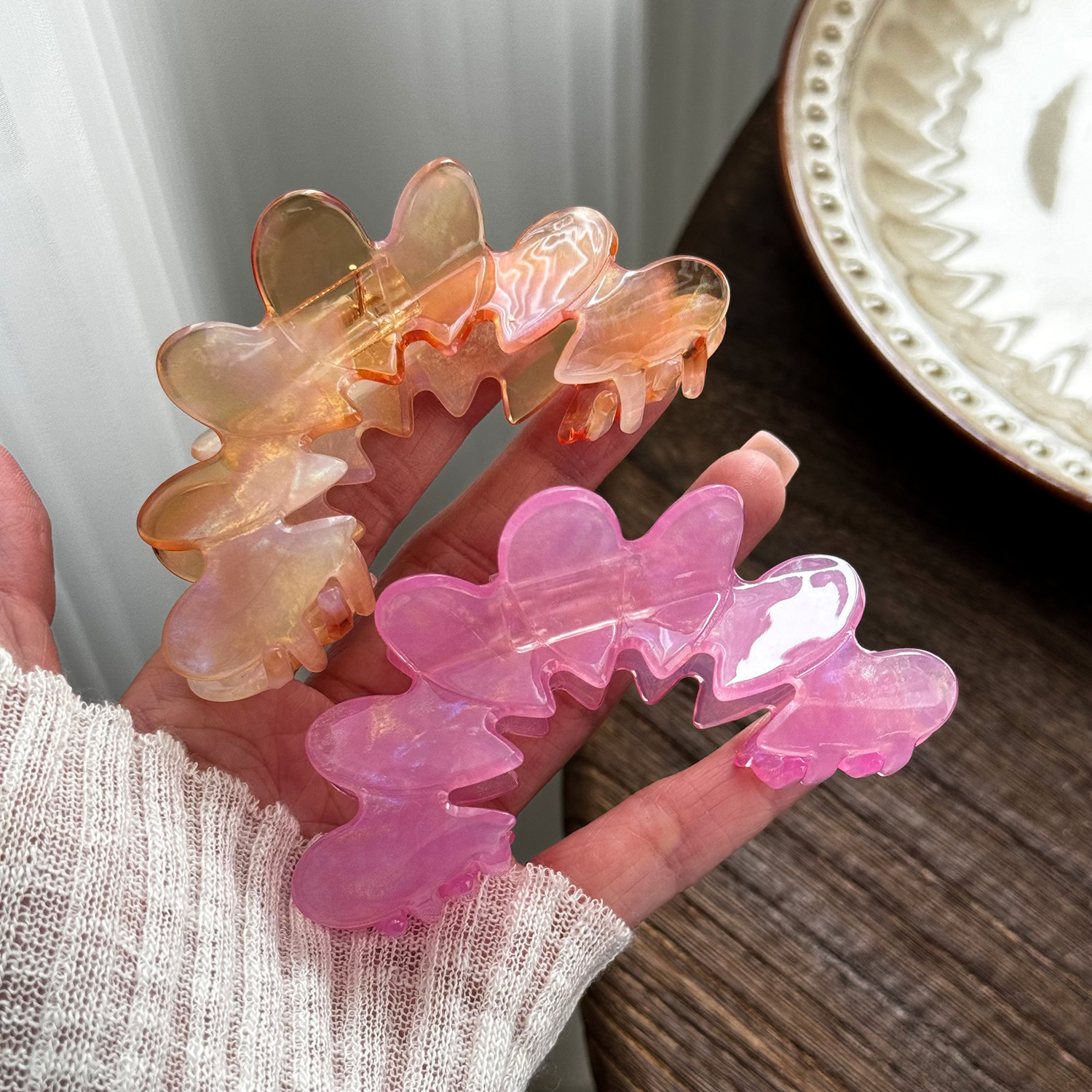 Odd-shaped hair clip