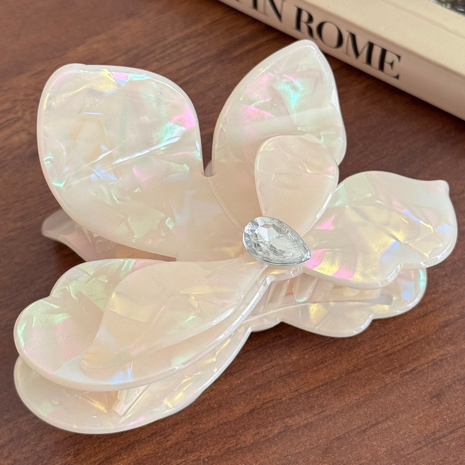 Plum blossom hair clip