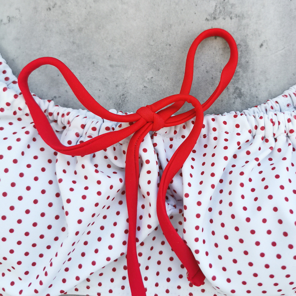 Polka Dot Print Swimsuit