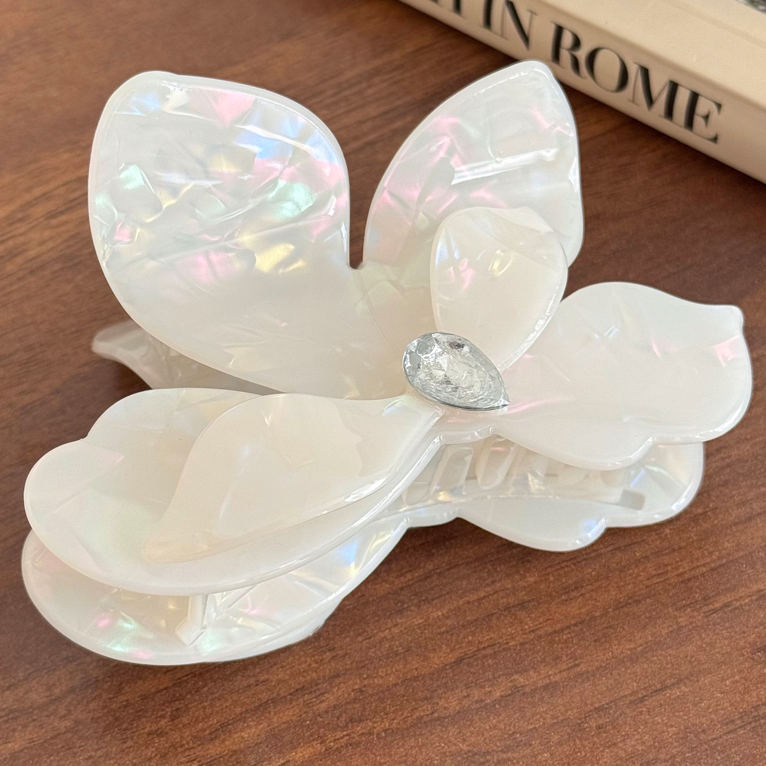 Plum blossom hair clip