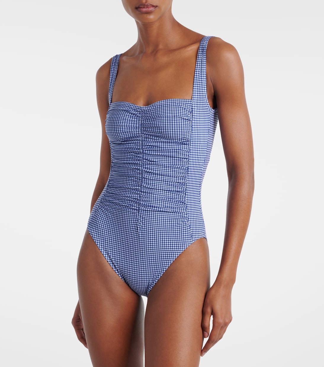 Bandeau Gingham Print Swimsuit Set(s)