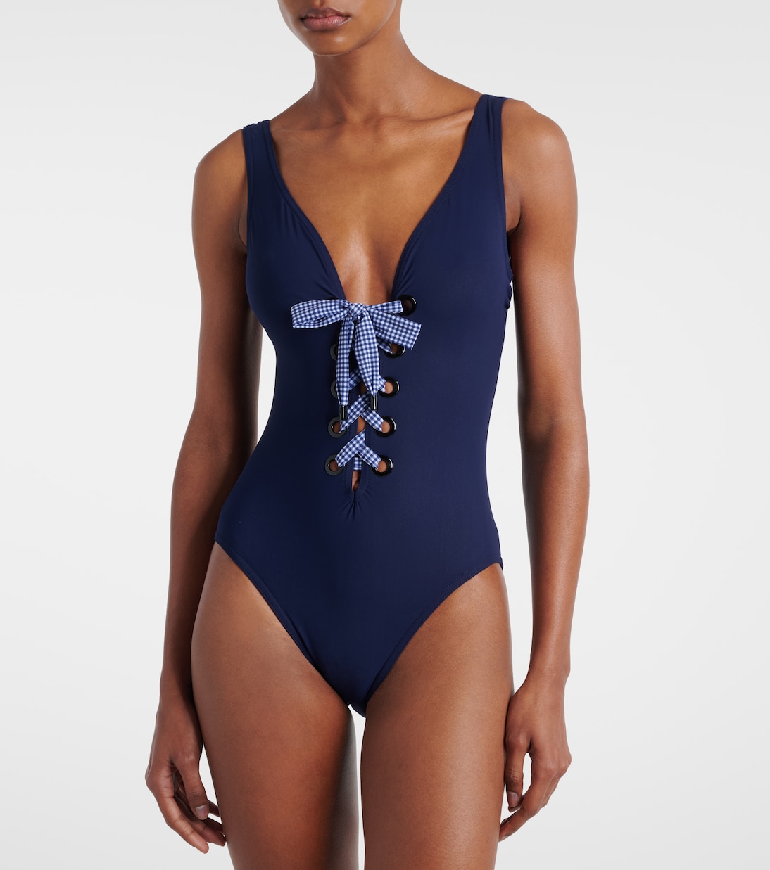 V Neck Color BlockSwimsuit Set(s)