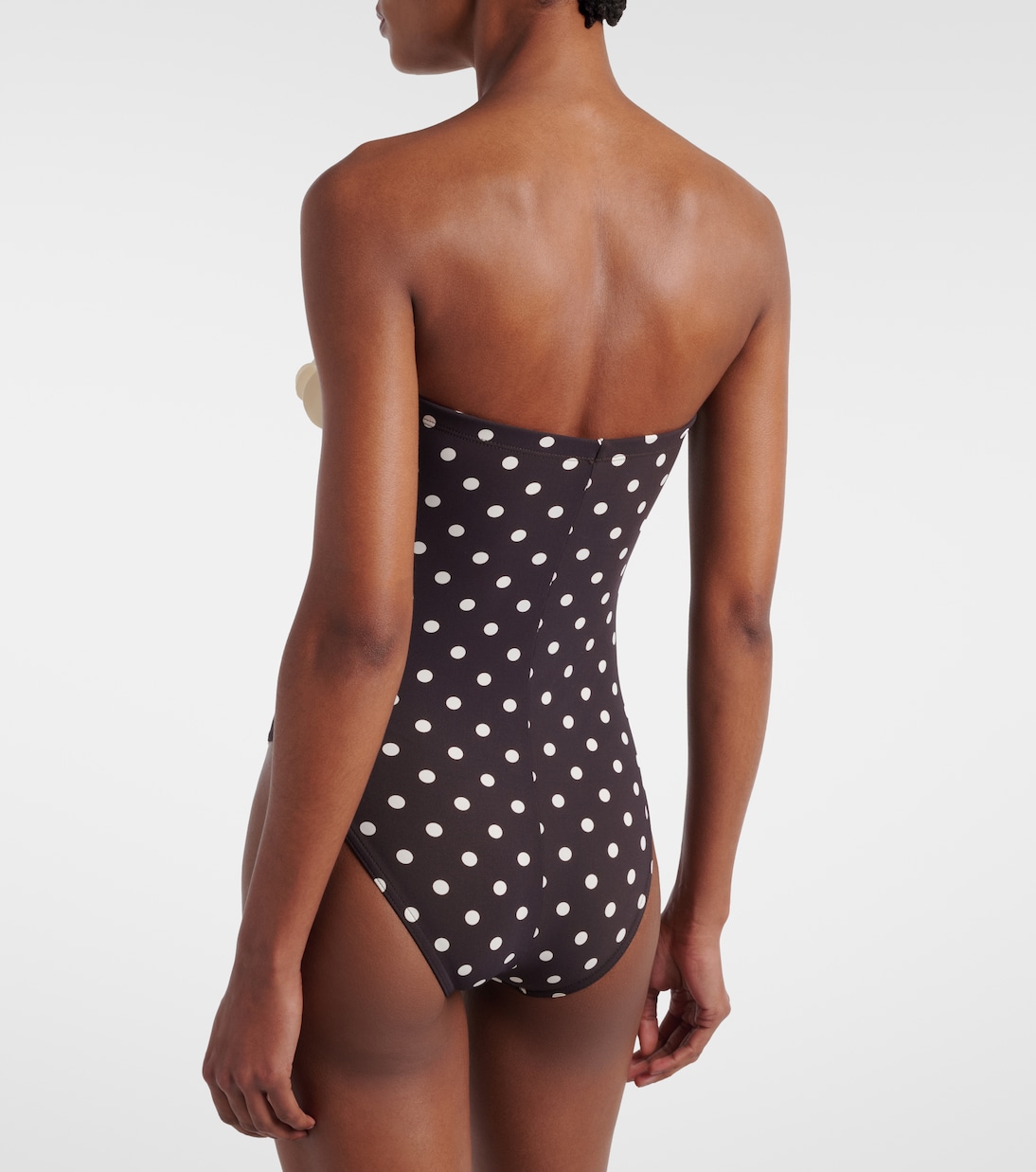 Bandeau 3D Flower Polka Dot Print Swimsuit Set(s)