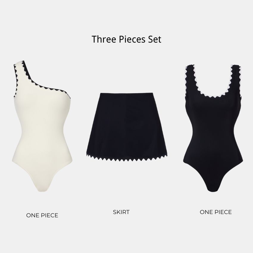 Color Block Lace Swimsuit Set(s)