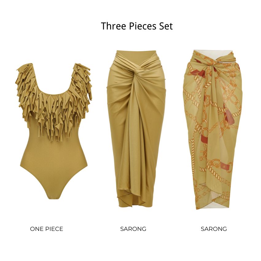 Tassel Shiny Swimsuit Set(s)