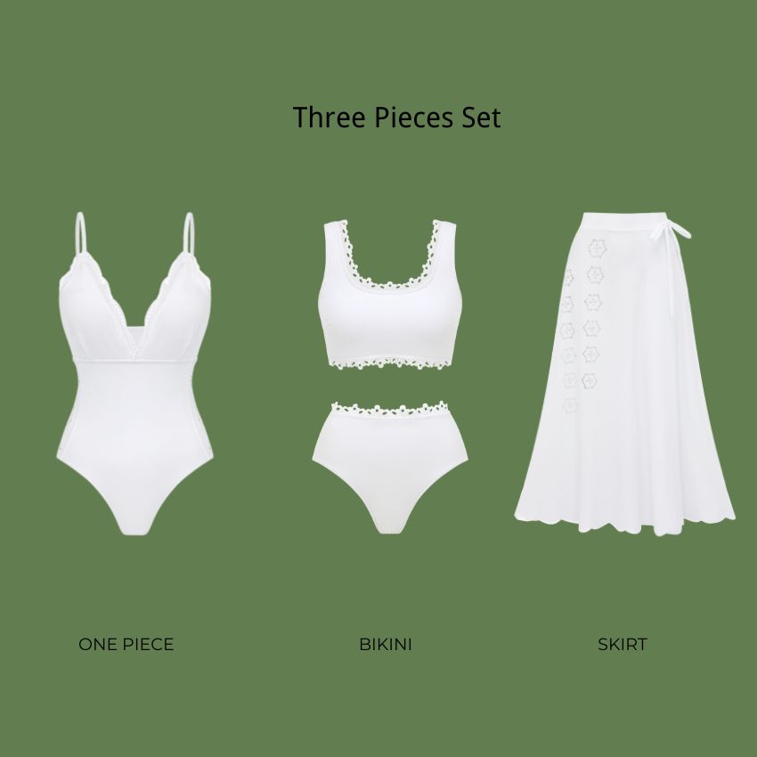 Lace Cutout Swimsuit Set(s)