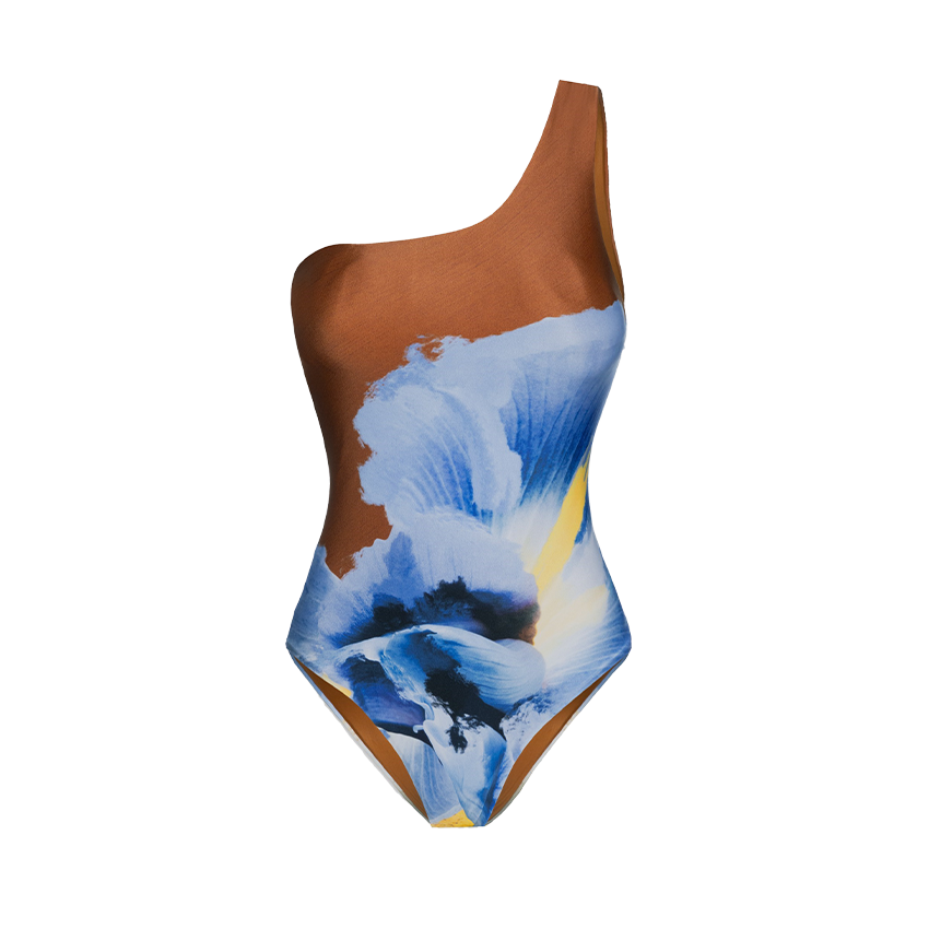 [Copy]V Neck Bowknot Decor Printed Swimsuit Set(s)