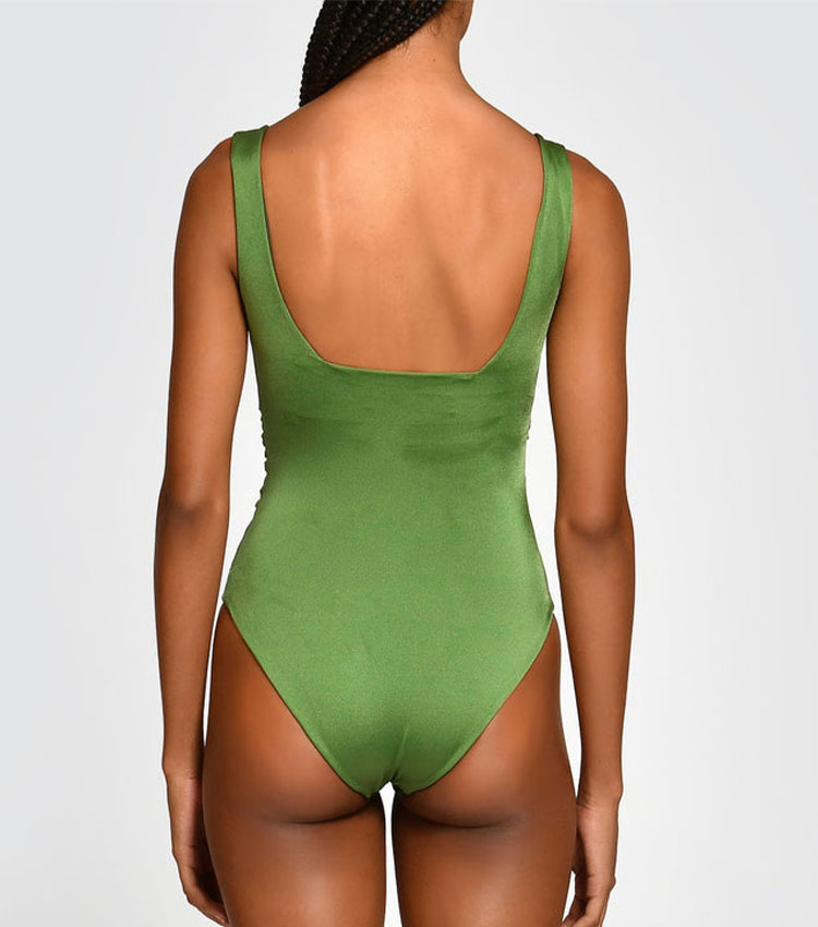 Sling Solid Color Swimsuit Set(s)