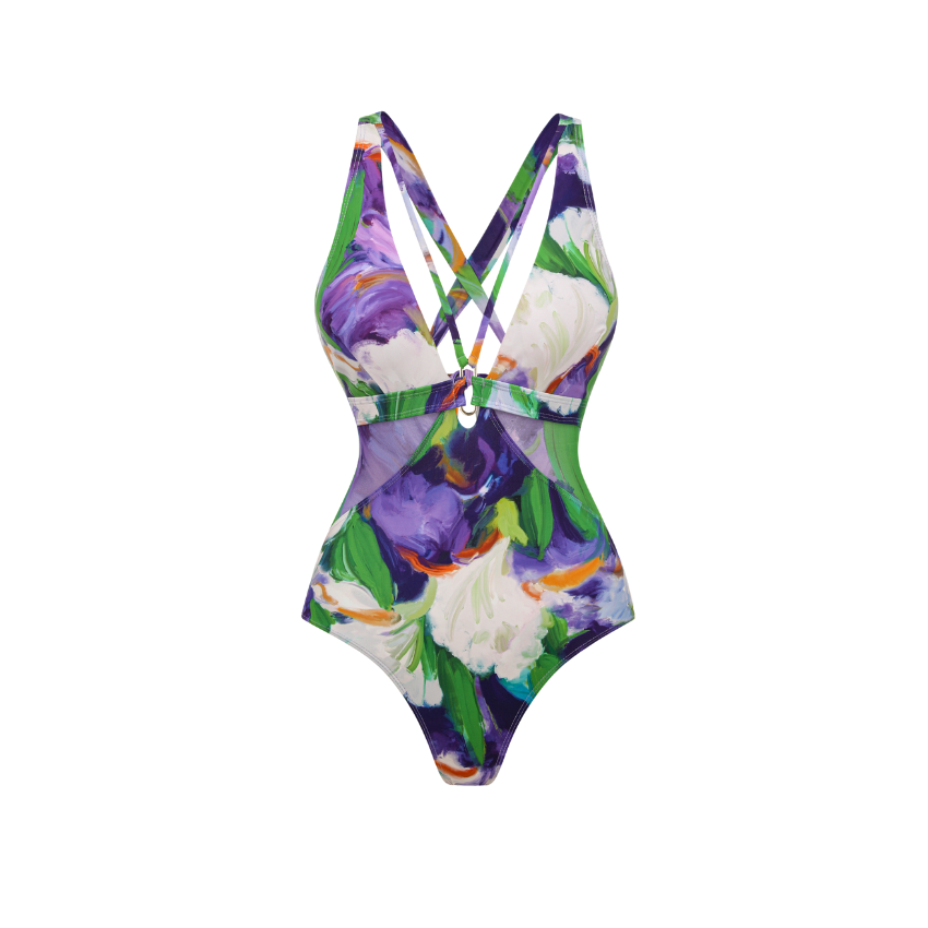 [Copy][Copy][Copy][Copy][Copy][Copy]Tropical banana flower Print Swimsuit Set(s)