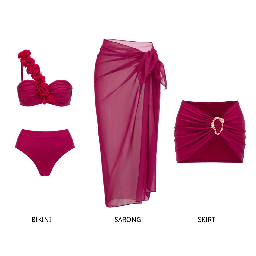 Magenta Plum Whisper Swimsuit Set(s)