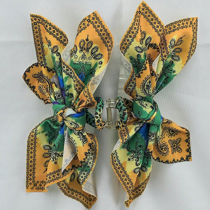 Retro Classic Flower Bow Hairpin Hrabber