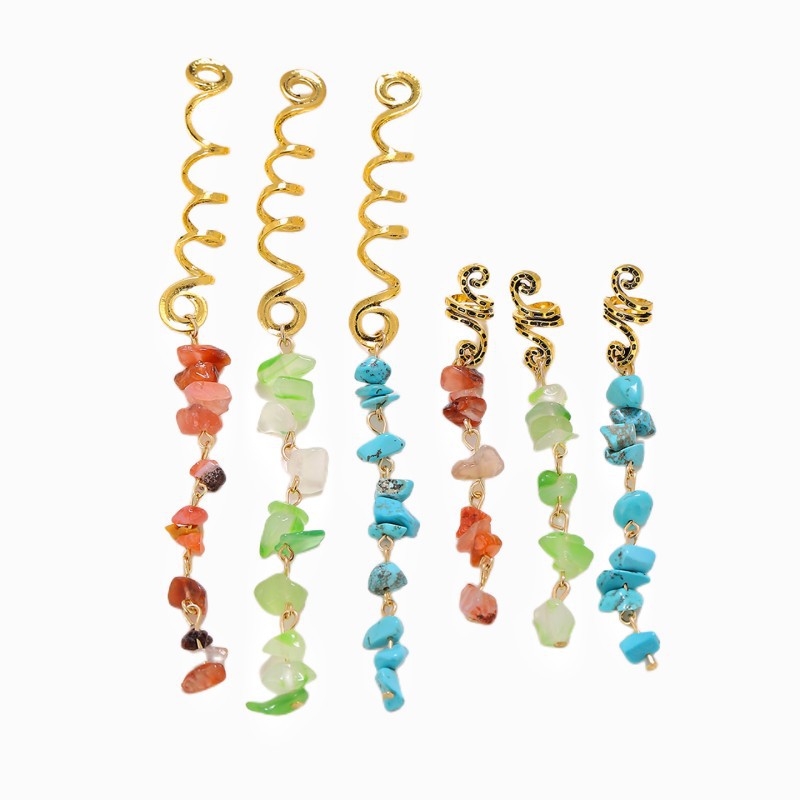 Natural Stone Pendant Hair Accessories