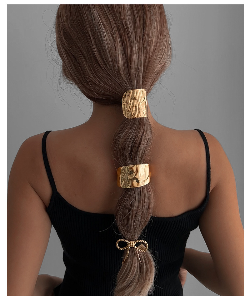 Geometric Exaggerated Alloy Ponytail Combination Hair Rope