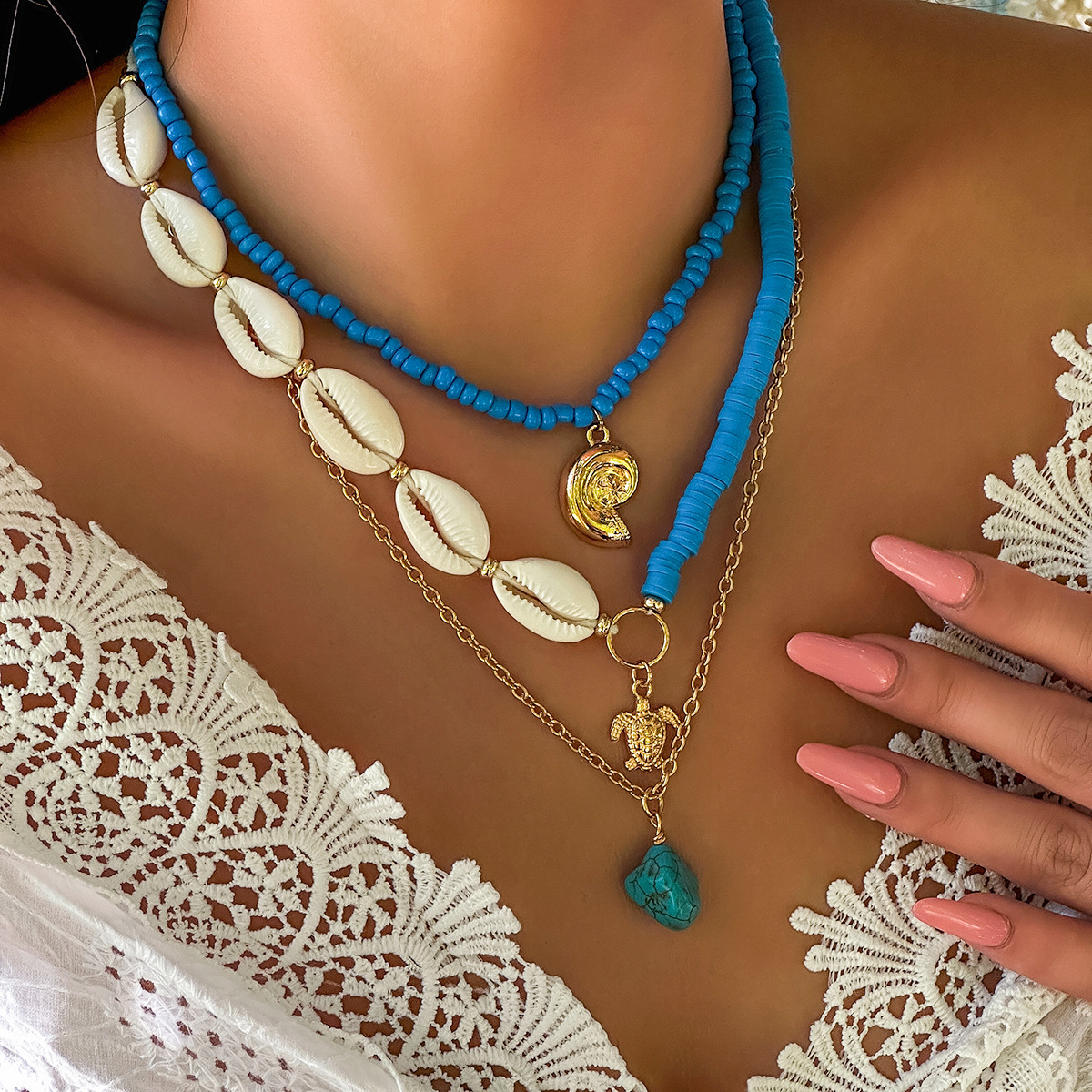 Multi-layered Shell Necklace