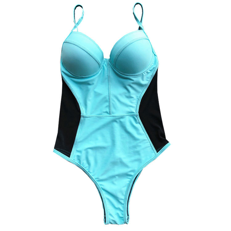 Mesh Splicing One Piece Swimwear