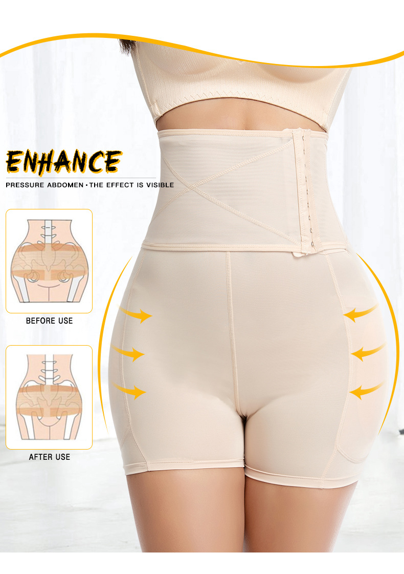 Tummy shaping mesh body shaping bottoms crotch-lifting panties