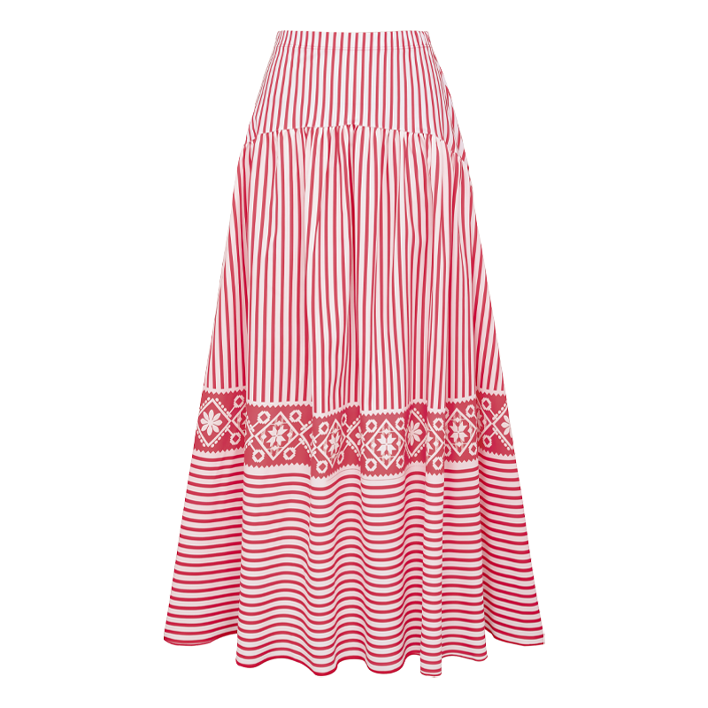 One Shoulder 3D Flower One Piece Swimsuit and Skirt