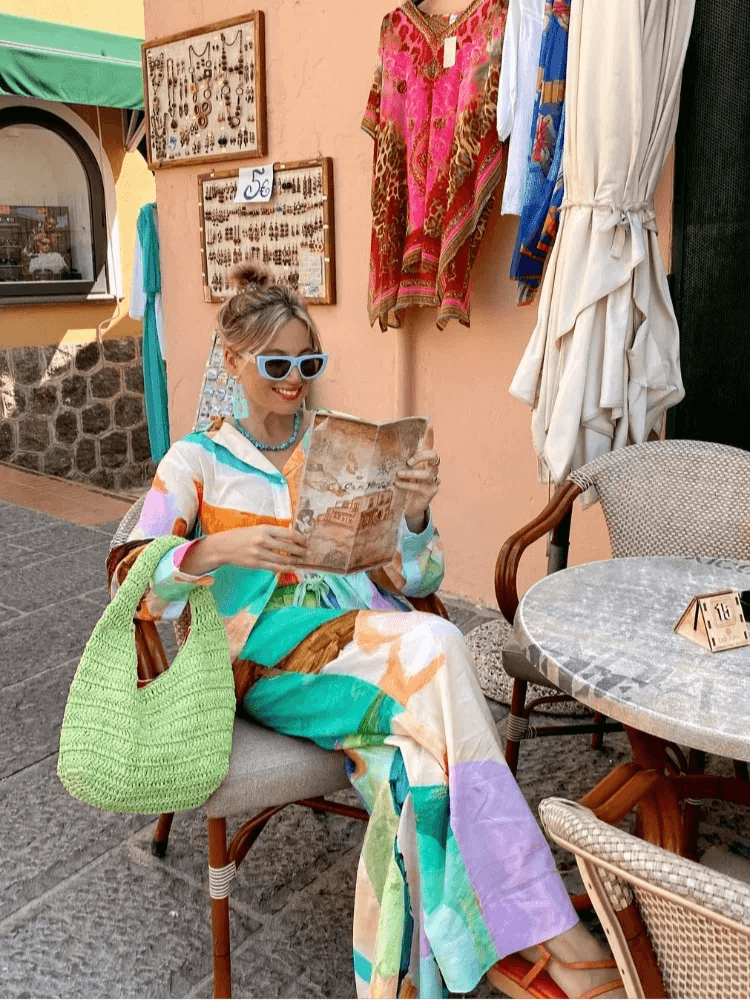 Long Sleeve Printed Shirt and Pants