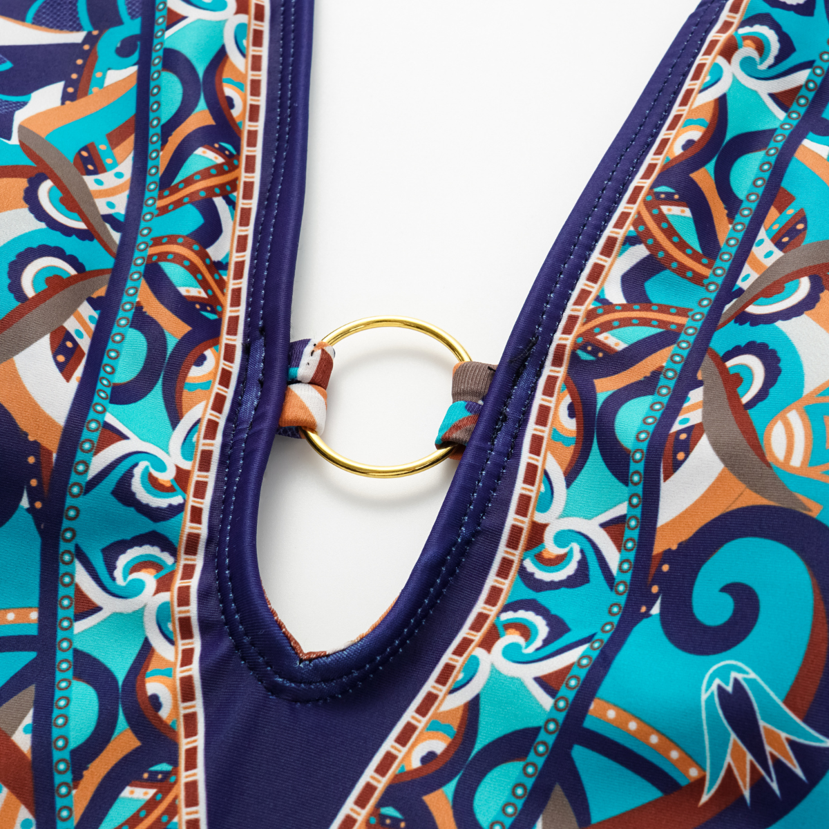 Butterfly and Dragonfly V-neck Hollow Print One Piece Swimsuit and Pants