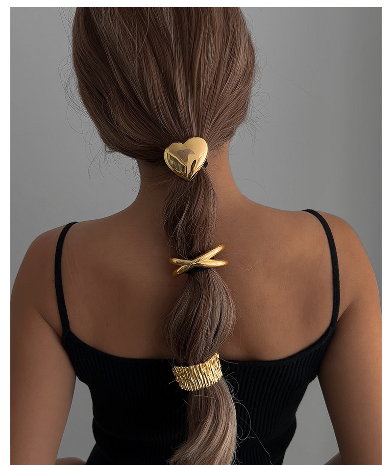 Geometric Exaggerated Alloy Ponytail Combination Hair Rope