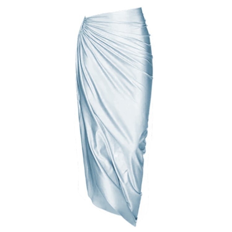 Flaxmaker Pearl Shoulder Strap Cutout Shiny Texture One Piece Swimsuit and Dress