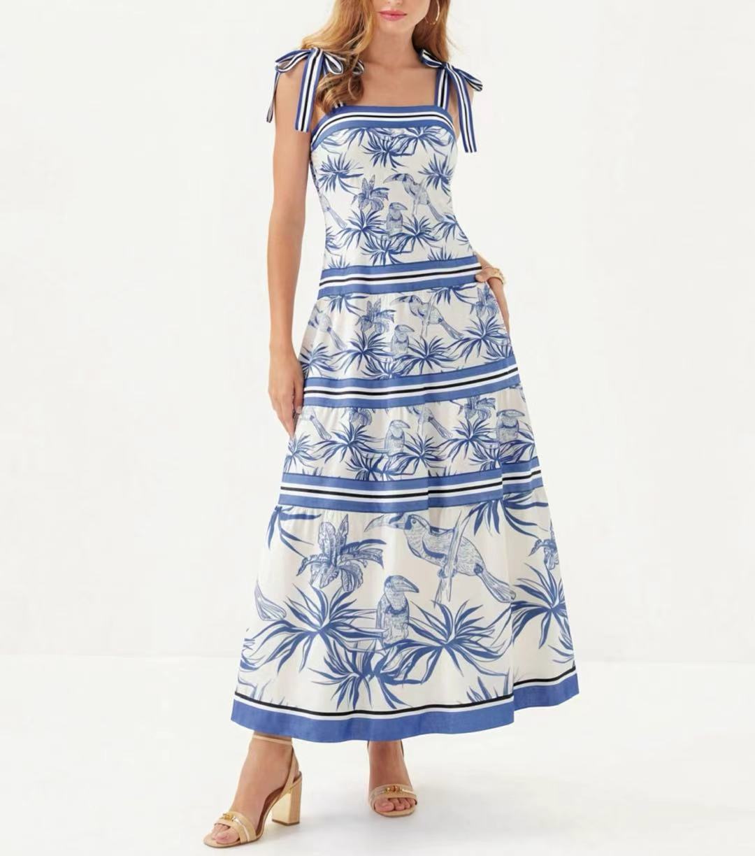 6Copy]Zebra Leopard Maxi Dress