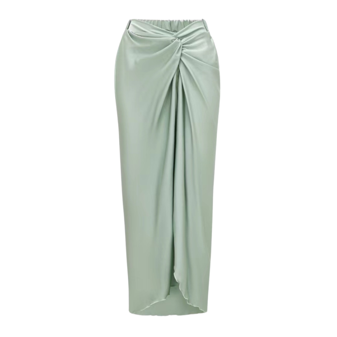 One Shoulder Sequin Leaf Embroidery One Piece Swimsuit and Sarong Flaxmaker