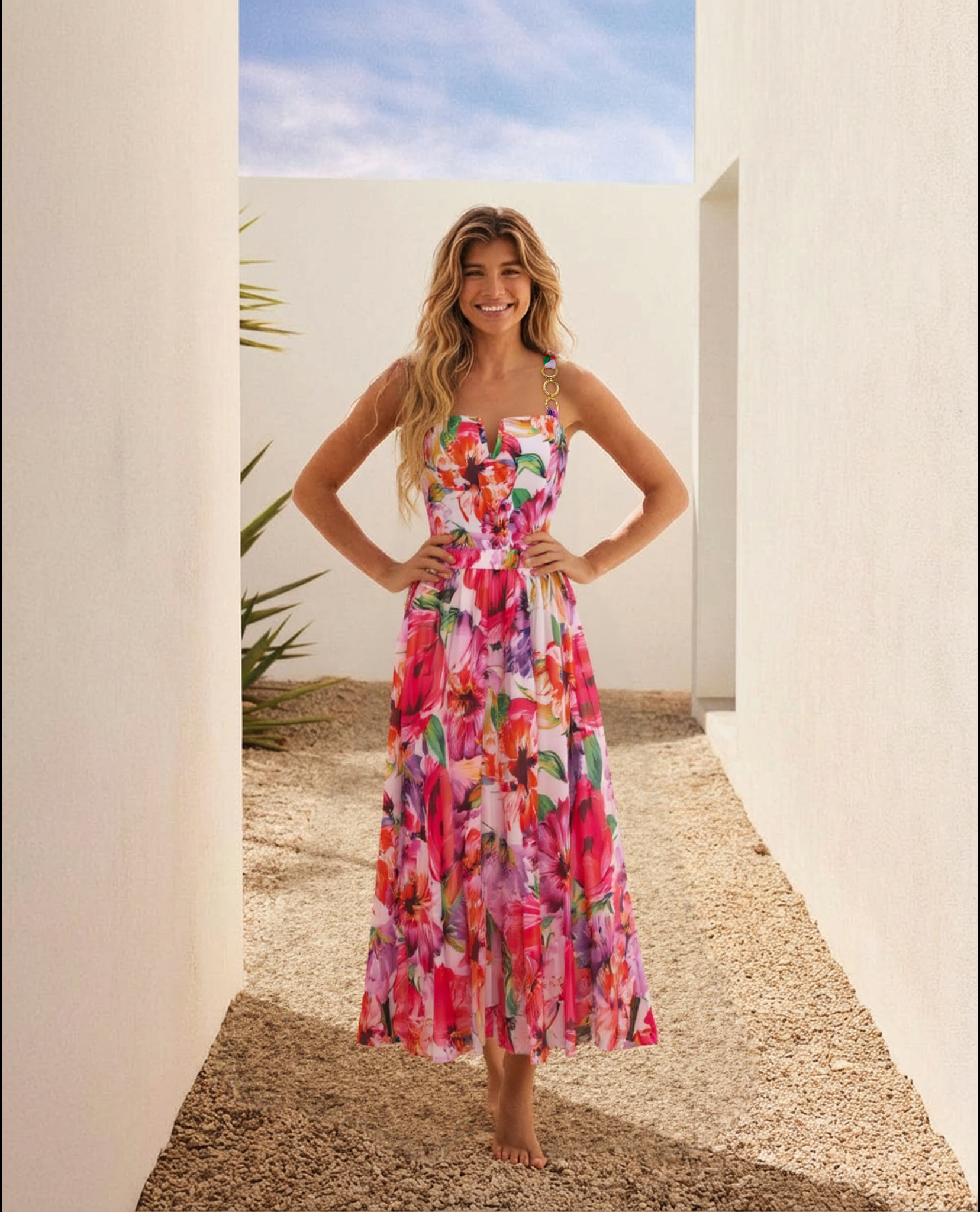 Flowers in full bloom Print Swimsuit Set(s)