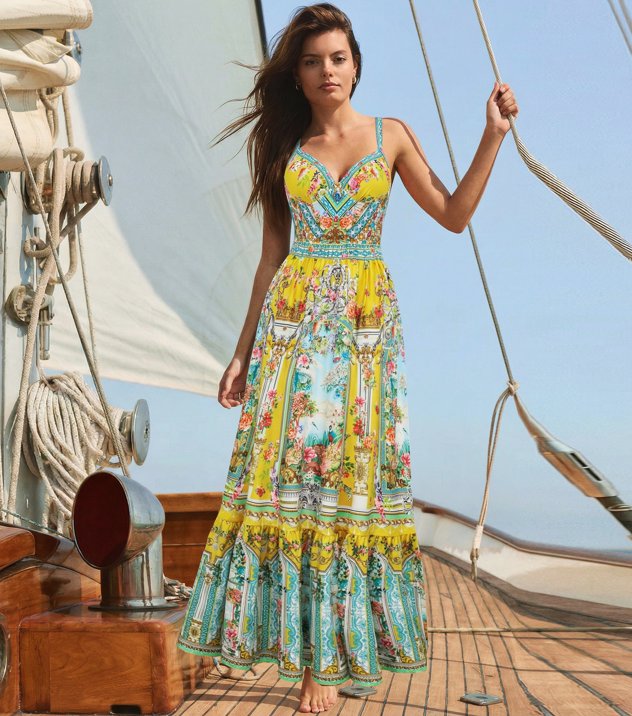 Underwire Bougainville Print Swimsuit Set(s)